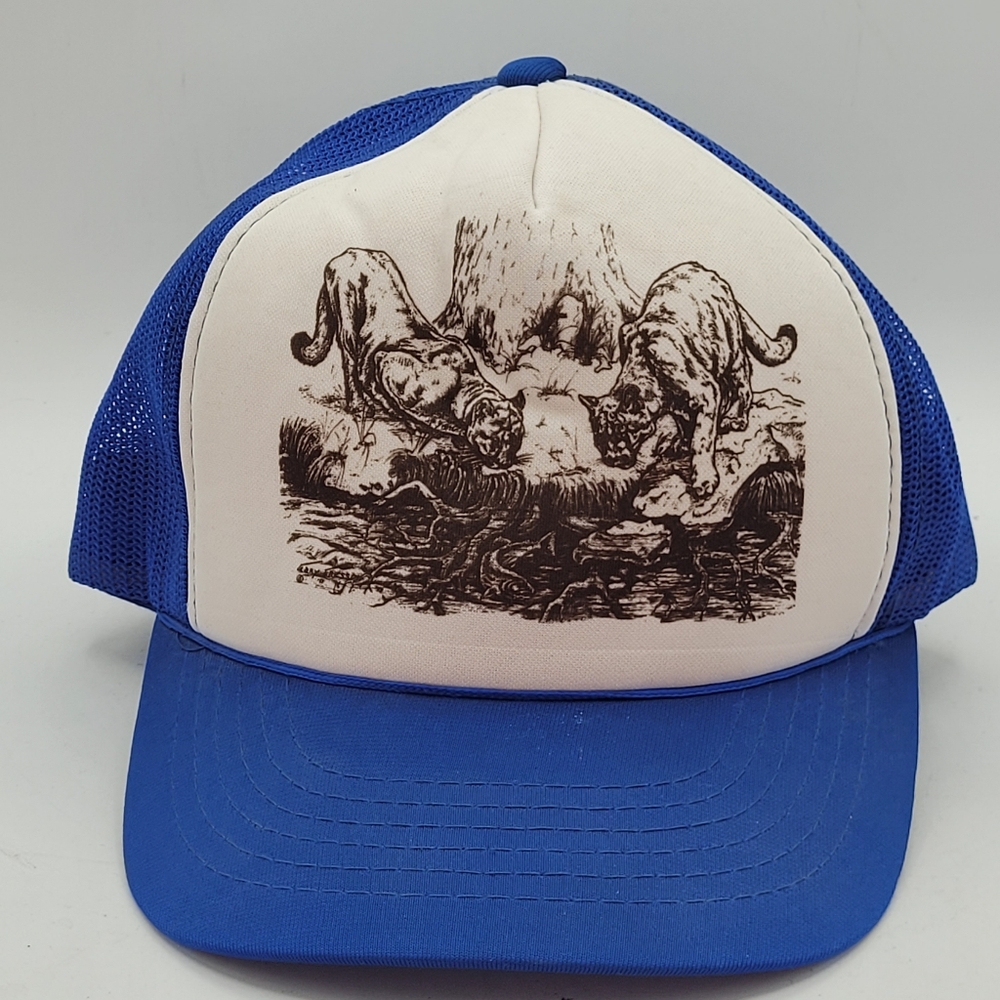 Vintage Snapback Tiger Trucker Hat